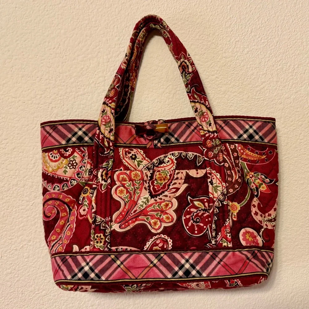 Vera Bradley Three Mini Bags Elegant Floral Brown - Picture 5 of 6
